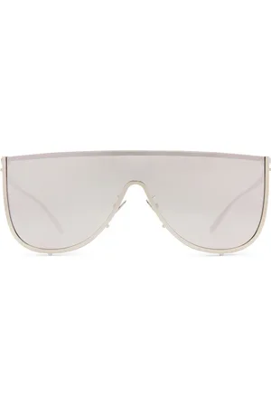 Alaïa Shield Sunglasses in - Metallic . Size all.