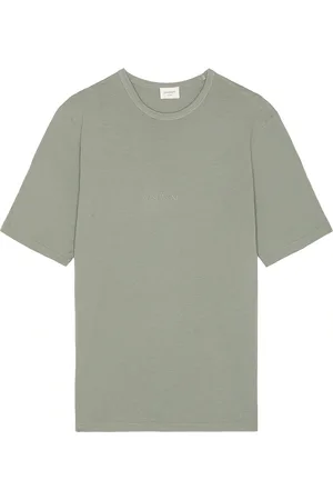 Saint Laurent Short Sleeve Tee in - Sage. Size L (also in M, S, XS).