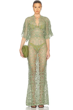 Norma Kamali Obie Gown in - Green. Size L (also in M, S, XS).