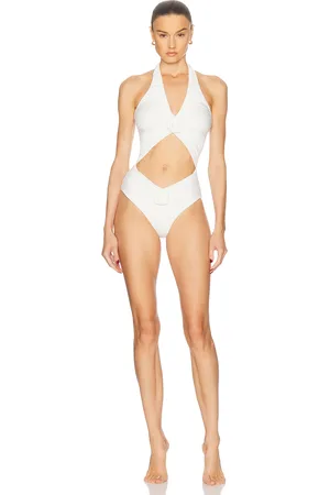 Maygel Coronel Zaguan Swimsuit in - White. Size all.