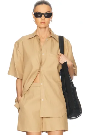 Loulou de Saison Moheli Shirt in - Beige. Size 36 (also in 38).