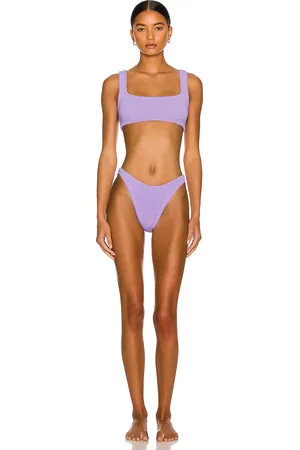 Hunza G Xandra Bikini Set in - Lavender. Size all.