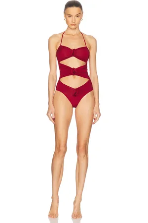 Maygel Coronel Lantana Swimsuit in - Wine. Size all.