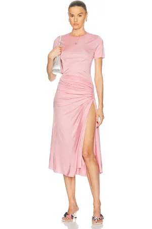 Givenchy Draped Midi Dress in - Rose. Size 38 (also in ).