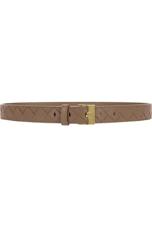 Bottega Veneta Intrecciato Belt in - Brown. Size 65 (also in 70, 75, 80, 85).