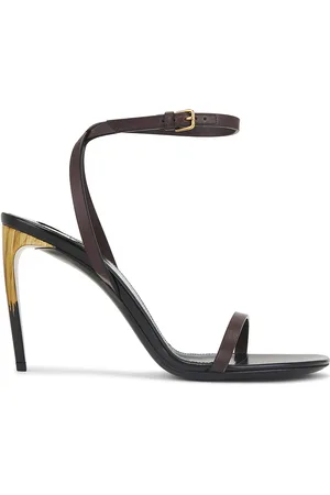 Saint Laurent Saba Sandal in - Chocolate. Size 36 (also in 36.5, 37, 39.5, 40).