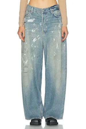Acne Studios Baggy Wide Leg in - Blue,Grey. Size 36 (also in 38, 40, 42).
