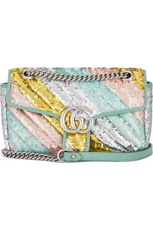 Gucci GG Marmont Shoulder Bag in - Blue. Size all.