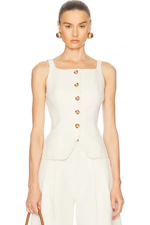 Nicholas Square Neck Button Through Top in - . Size 0 (also in 10, 2, 4, 8).