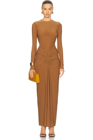 RONNY KOBO Jolie Dress in - Brown. Size L (also in M, S).