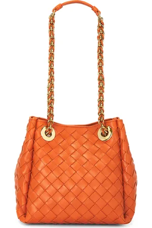 Bottega Veneta Small Parachute Chain Bag in - Orange. Size all.