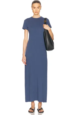 Leset Laura Maxi Dress in - Blue. Size L (also in XS, S).