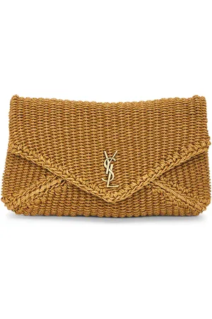 Saint Laurent YSL Pouch in - Tan. Size all.