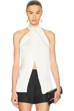 Stella McCartney Envers Satin Halterneck Top in - . Size 36 (also in 40, 42).