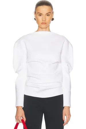 Khaite Lovisa Top in - Cream. Size L (also in M, XS).