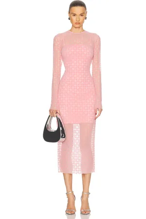 Givenchy Tulle Midi Dress in - Pink. Size 34 (also in 36).
