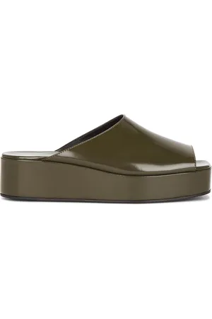 The Row Emi Flatform Sandal in - Olive. Size 38.5 (also in 42).