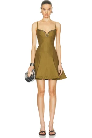 Ludovic De Saint Sernin Easy Cleavage Dress in - Olive. Size L (also in ).