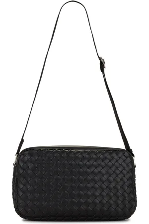 Bottega Veneta Bottega Large Classic Intrecciato Camera Bag in - Black. Size all.