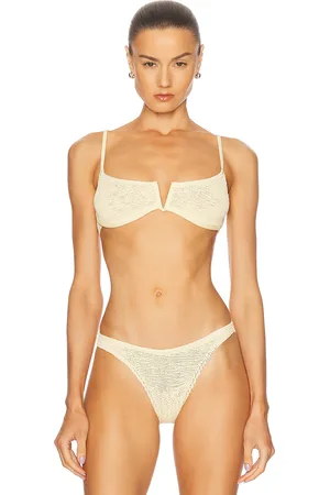 Bond Eye Nora Balconette Bikini Top in - Yellow. Size all.
