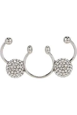 VALENTINO GARAVANI Nose Ring in - Metallic Silver. Size all.