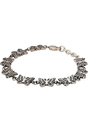 Pins & Needles 925 Silver Bracelet in - Metallic Silver. Size L (also in M).