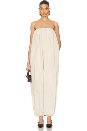 Jacquemus La Combinaison Calisson Jumpsuit in - White. Size 34 (also in 38).