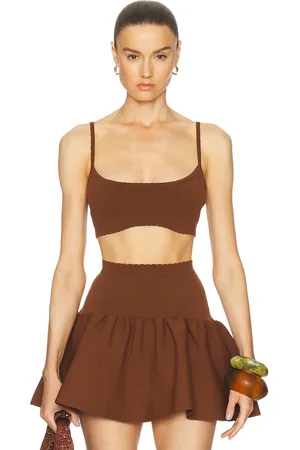 Tropic of C Julia Top in - Brown. Size L (also in M, XS).