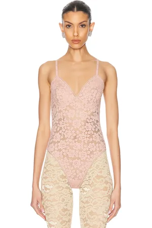 Wolford Lace Bodysuit in - Pink. Size L (also in S).