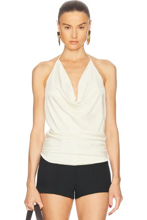 Tom Ford Cowl Neck Tank Top in - White. Size 36 (also in ).