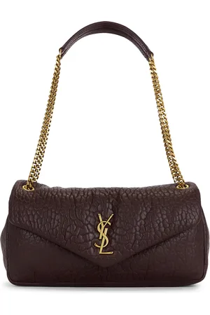 Saint Laurent Medium Calypso Chain Bag in - Wine. Size all.