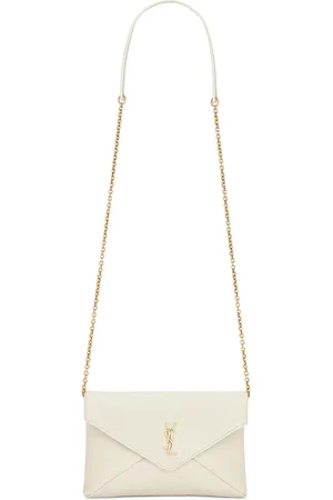 Saint Laurent Small Chain Pouch Bag in - Cream. Size all.