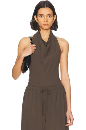 RONNY KOBO Sheena Bodysuit in - Brown. Size L (also in M, S, XS).
