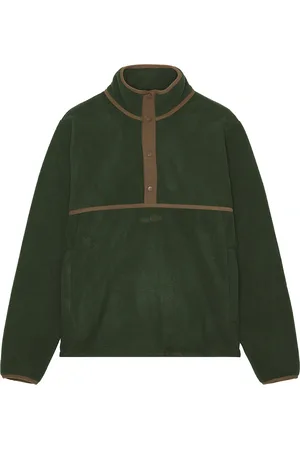 Museum of Peace and Quiet Wordmark Sherpa Pullover in - Green. Size XL/1X (also in ).