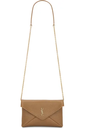 Saint Laurent Small Chain Pouch Bag in - Brown. Size all.