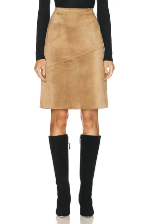 Gucci Suede Skirt in - Tan. Size 38 (also in ).