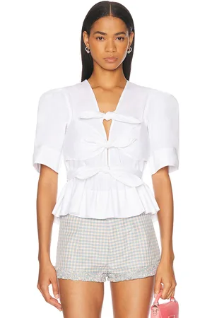 Ganni Tie Strap Blouse in . Size 32 (also in 34, 38).