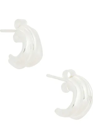 COMPLETEDWORKS Stud Earrings in - Metallic Silver. Size all.