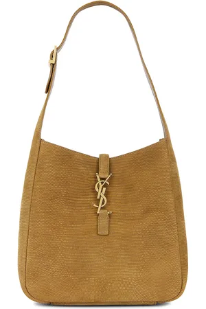 Saint Laurent Small Le 5 A 7 Supple Hobo Bag in - Sage. Size all.