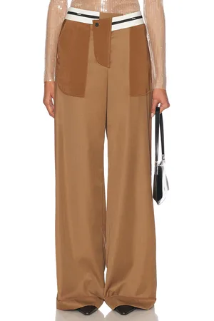 MONSE Inside Out Trouser in - Brown. Size 4 (also in 8).