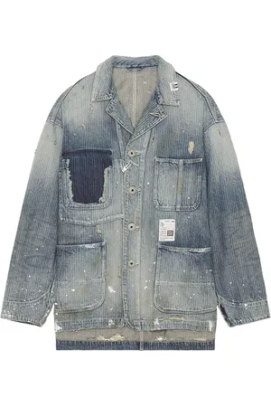 Maison Mihara Yasuhiro Aged Chore Jacket in - Blue. Size 50 (also in ).