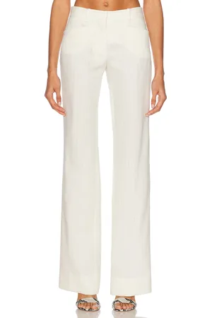 Tom Ford Tailored Low Waisted Pant in - White. Size 34 (also in 36).