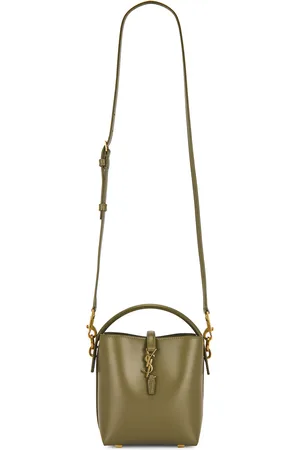 Saint Laurent Mini Le 37 Bucket Bag in - Olive. Size all.