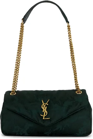 Saint Laurent Small Calypso Chain Bag in - Dark Green. Size all.