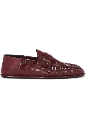 Saint Laurent Peg Le Loafer in - Wine. Size 40 (also in ).