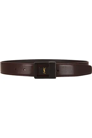 Saint Laurent Ceinture La 66 Belt in - Chocolate. Size 65 (also in 70, 75, 80, 85, 90).