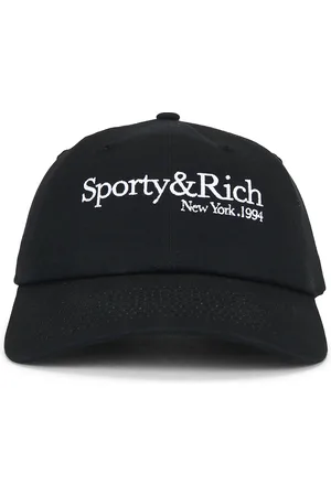Sporty & Rich New York Hat in - Black. Size all.
