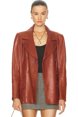 CHANEL Leather Jacket in - . Size 42 (also in ).