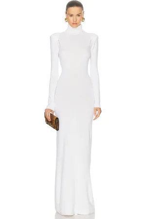 Tom Ford Turtleneck Long Dress in - White. Size M (also in ).