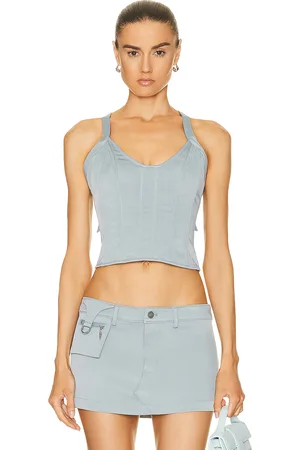 Miaou Valda Corset in - Slate. Size XS (also in ).